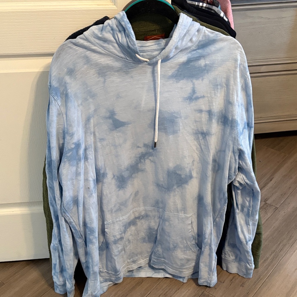 Blue Tie-Dye Hoodie